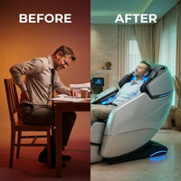 AetherRelax Quantum Massage Chair — Before & After