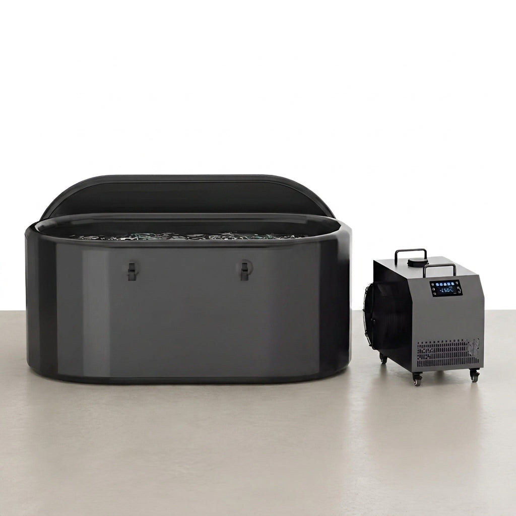 CryoForge ArcticFlow X1 Ice Plunge System — Studio Shot