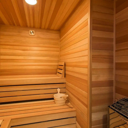 Custom Indoor Sauna Room - 4' x 4' x 8' - Finnish Sauna Builders