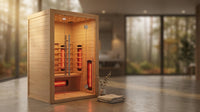 Heliox LuminaWood Infrared Sauna Cabin — Lifestyle