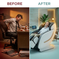 NovaLuxe Serenity-X Massage Chair — Before & After
