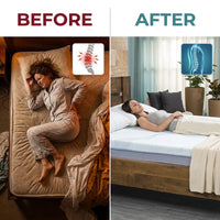 SomniLux EliteWave Mattress — Before & After