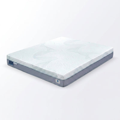 Memory Foam Mattress Designed for Ergonomic Support, Wave-Pattern Comfort Top, Multi-Layer Foam System, Reinforced Edge