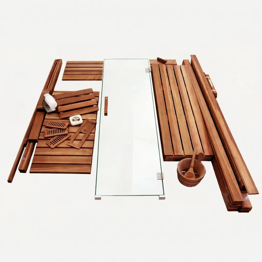 Custom Indoor Sauna Room - 8' x 8' x 8' - Finnish Sauna Builders