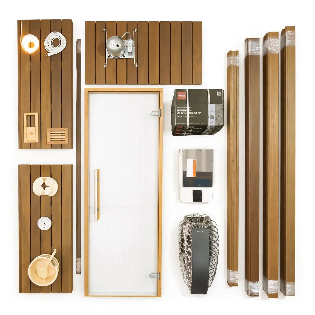 Custom Indoor Sauna Room - 8' x 8' x 8' - Finnish Sauna Builders