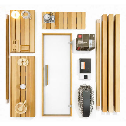 Custom Indoor Sauna Room - 7' x 10' x 8' - Finnish Sauna Builders