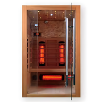 Infrared Sauna Cabin Built for Home Wellness, Premium Light Wood, Multi-Zone Heating, Digital Control