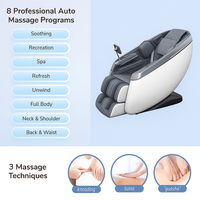 Massage Chair Built to Deliver Full-Body Therapy, 4D Rollers, Air Compression, Zero-Gravity Recline