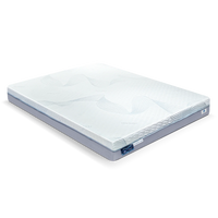 Memory Foam Mattress Designed for Ergonomic Support, Wave-Pattern Comfort Top, Multi-Layer Foam System, Reinforced Edge